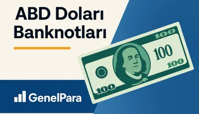 ABD Doları Banknotları: $1, $2, $5, $10, $20, $50, $100 Resmi
