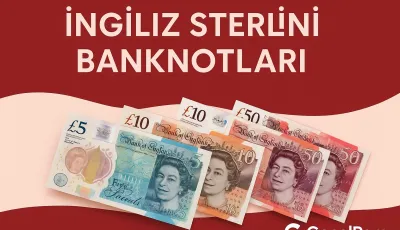 İngiliz Sterlini Banknotları - £5, £10, £20, £50 Resmi
