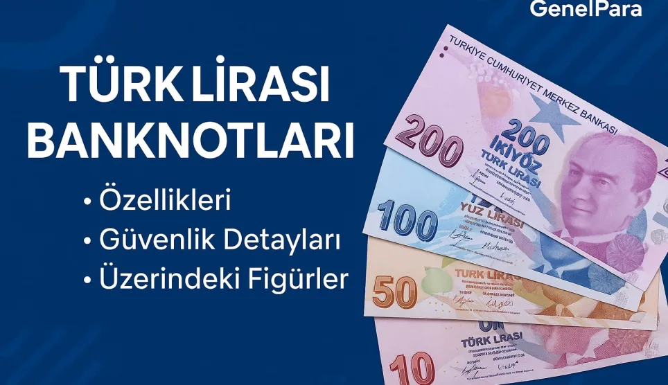 Türk Lirası (TL) Banknotları - ₺5, ₺10, ₺20, ₺50, ₺100, ₺200 Resmi